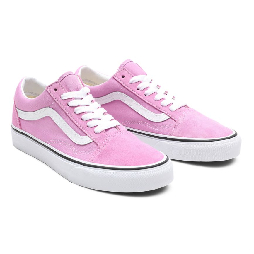 Vans Old Skool Dam Lila/Vita - Vans Låga Skor Billigt (NGQOI1349)